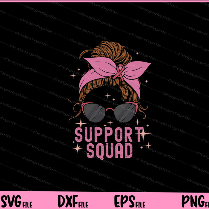 Breast Cancer Pink Bandanna Support Squad Svg Cutting Printable Files  - Premium Cutting Files in SVG, PNG & EPS Formats - Premium SVG Cutting Files for Crafts