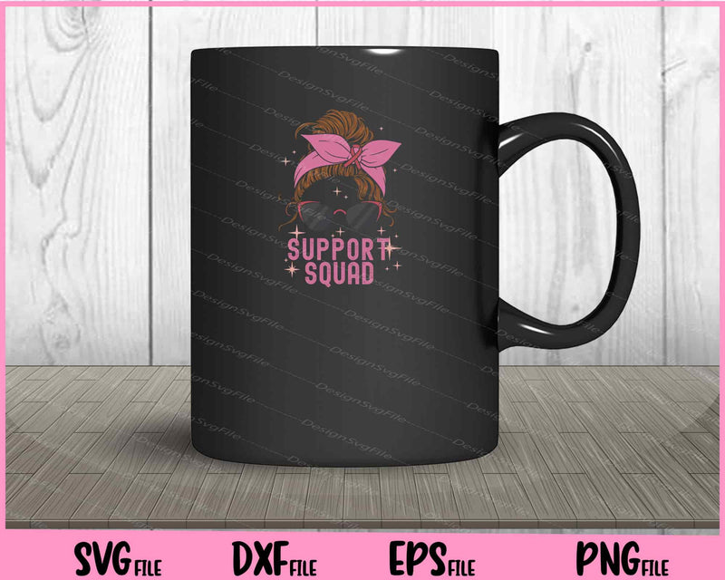 Breast Cancer Pink Bandanna Support Squad mug