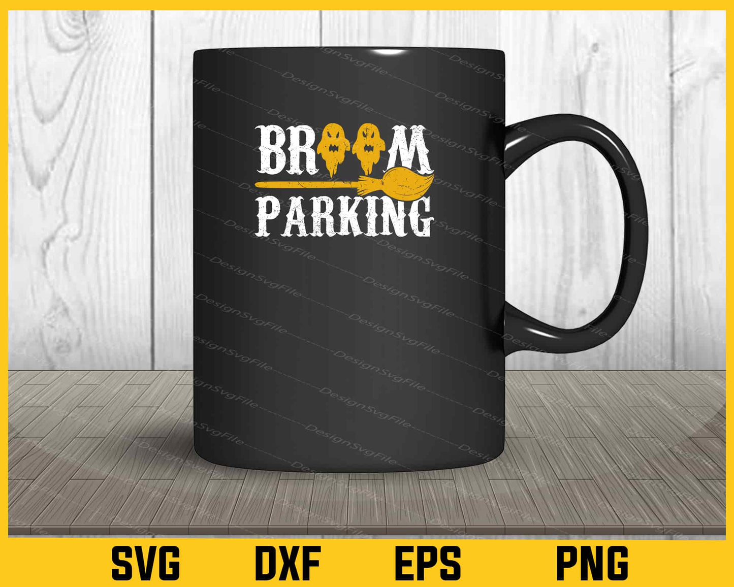 Broom Parking Halloween Svg Cutting Printable File  - Premium Cutting Files in SVG, PNG & EPS Formats - Premium SVG Cutting Files for Crafts