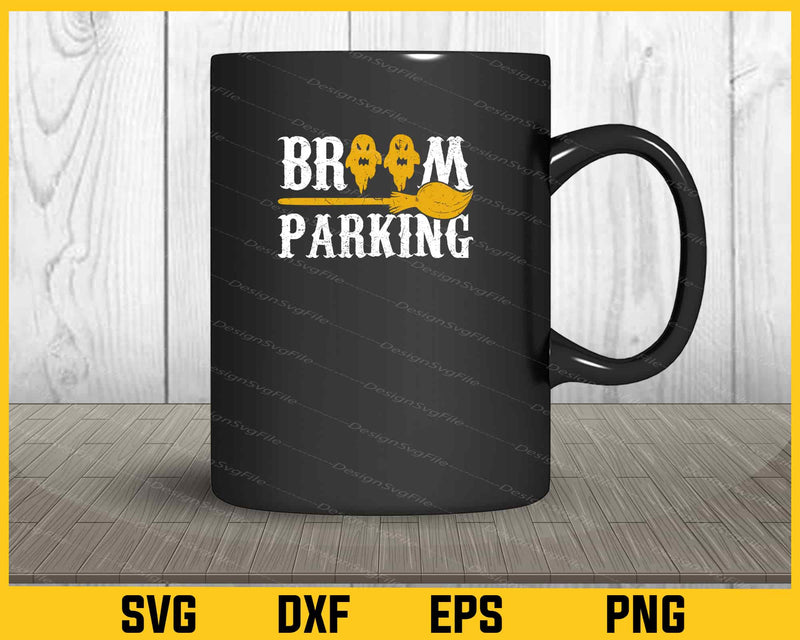 Broom Parking Halloween mug