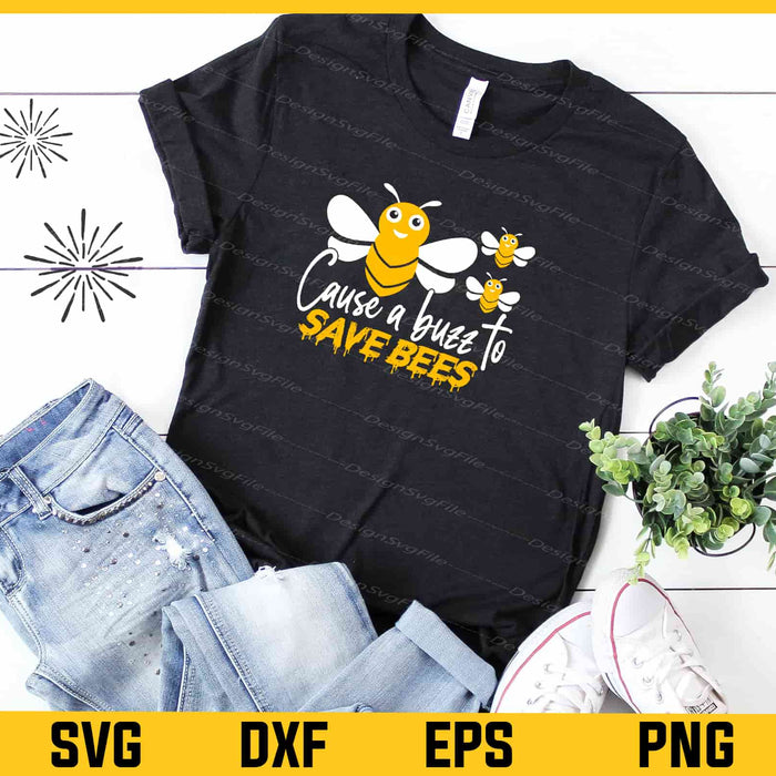 Buff To Bee Cute Bee Save Bees Svg Cutting Printable File  - Premium Cutting Files in SVG, PNG & EPS Formats - Premium SVG Cutting Files for Crafts