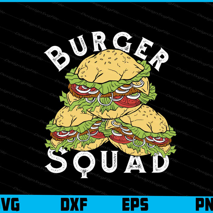 Burger Squad Vintage Food Lover