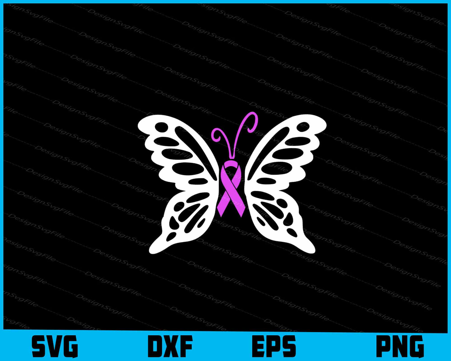 Butterfly Breast Cancer Svg Cutting Printable File  - Premium Cutting Files in SVG, PNG & EPS Formats - Premium SVG Cutting Files for Crafts