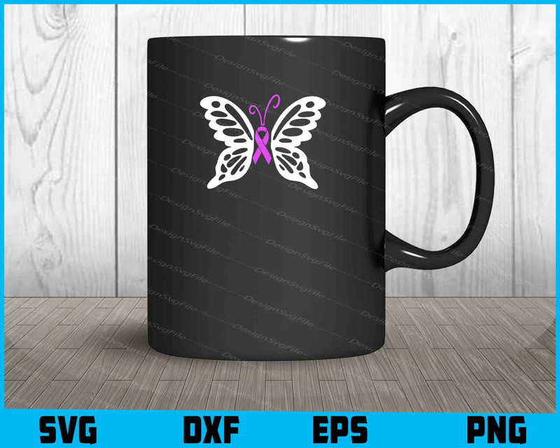 Butterfly Breast Cancer mug