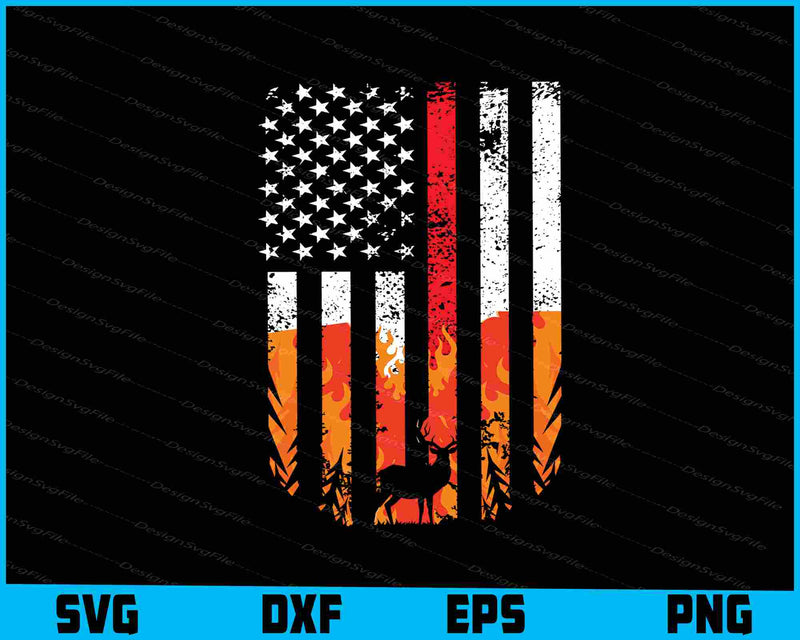 California Firefighter US Flag Shirt