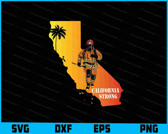 Collection of graphic designs including a firefighter-themed bundle with text and icons.