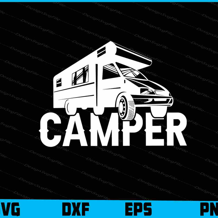Camper Bus Svg Png Dxf Digital Cutting File  - Premium Cutting Files in SVG, PNG & EPS Formats - Premium SVG Cutting Files for Crafts