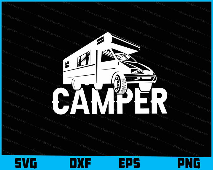 Happy Camping Bundle SVG Camper Bus PNG