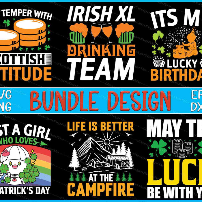 Campfire Bundle SVG St Patrick's Day PNG