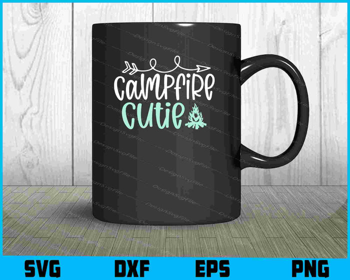 Campfire Cutie SVG PNG Design Printable File  - Premium Cutting Files in SVG, PNG & EPS Formats - Premium SVG Cutting Files for Crafts