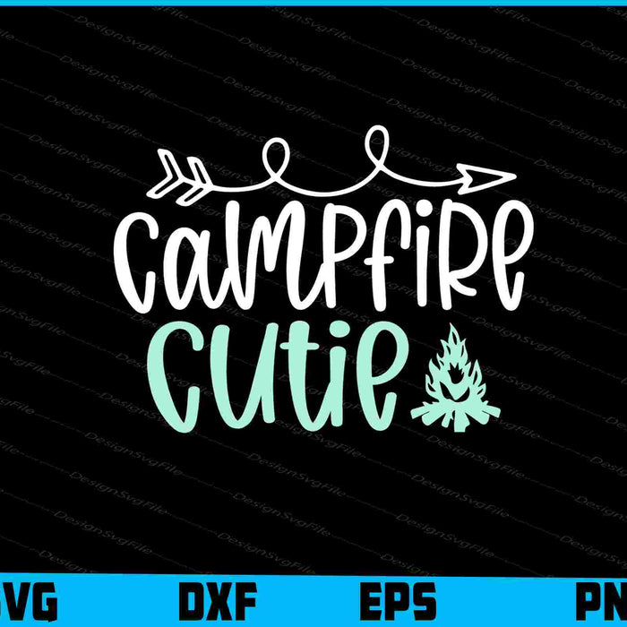 Campfire Cutie SVG PNG Design Printable File  - Premium Cutting Files in SVG, PNG & EPS Formats - Premium SVG Cutting Files for Crafts