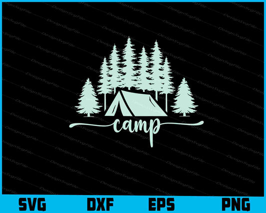 Camping SVG PNG Sublimation Files  - Premium Cutting Files in SVG, PNG & EPS Formats - Premium SVG Cutting Files for Crafts