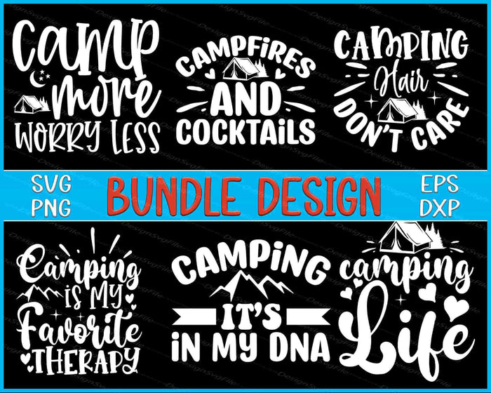 Camping Bundle SVG Camp PNG