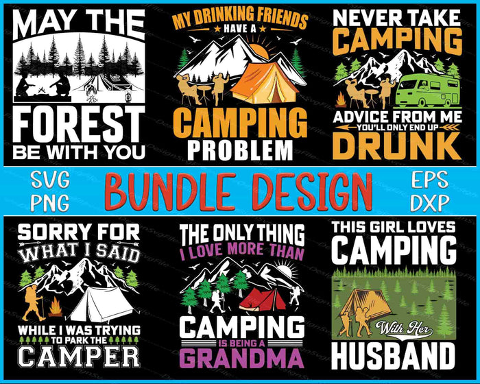 Camping Bundle SVG Grandma PNG