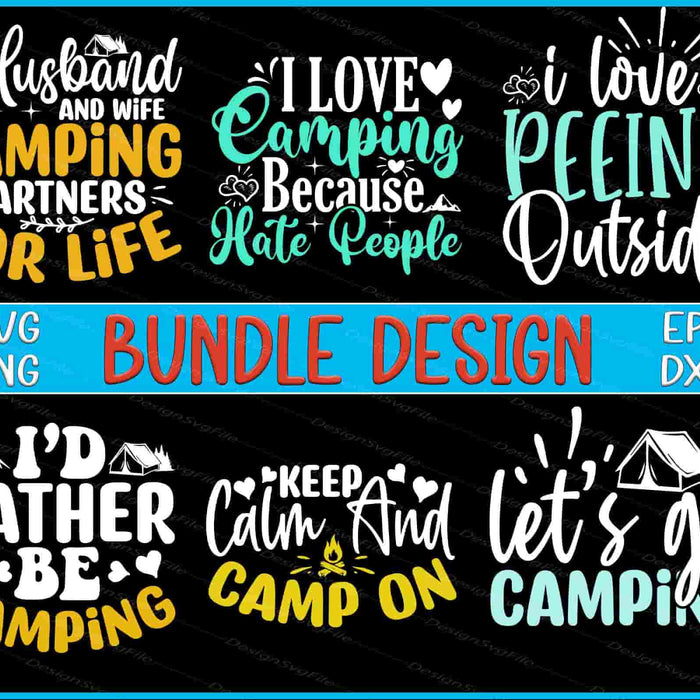 Camping Bundle SVG Husband PNG
