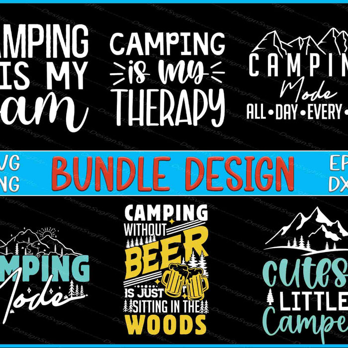 Camping Bundle SVG Little Camper PNG