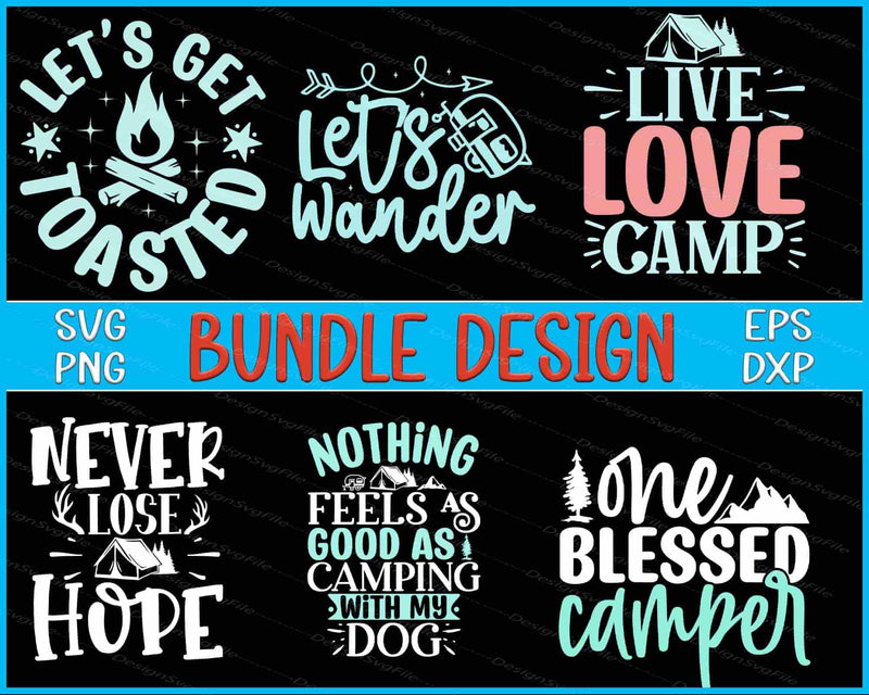 Camping Bundle SVG Love Camp PNG