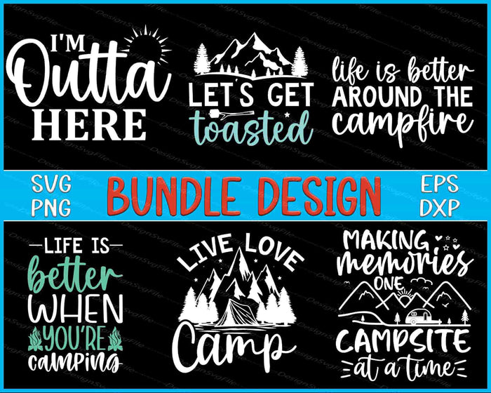 Camping Bundle SVG Love Camp PNG