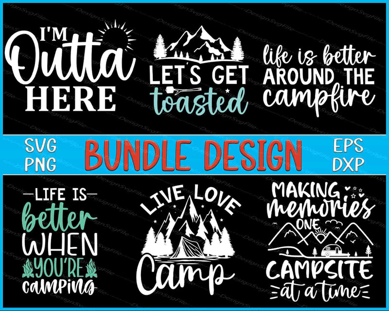 Camping Bundle SVG Love Camp PNG