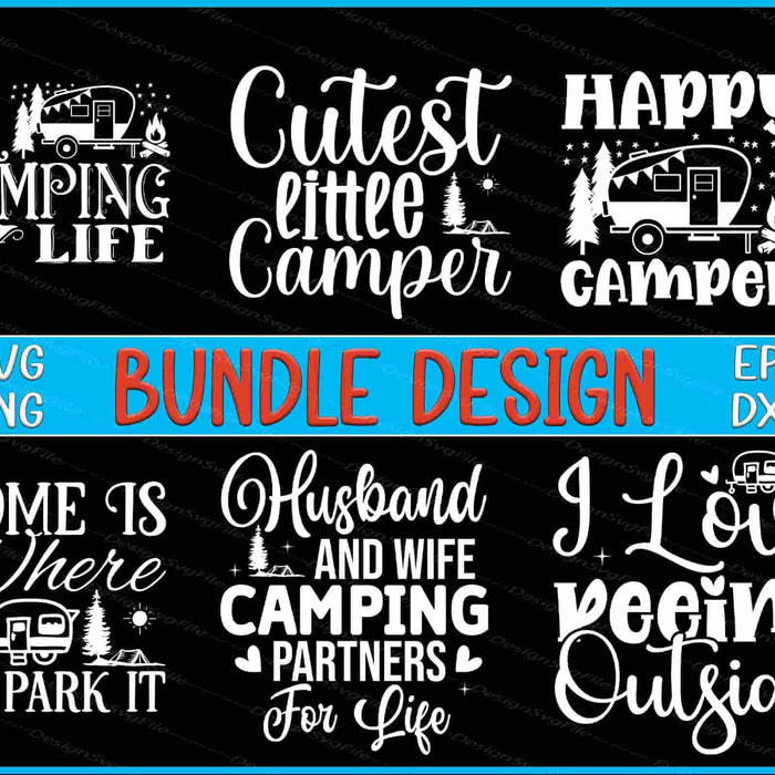 Camping Bundle SVG Love PNG