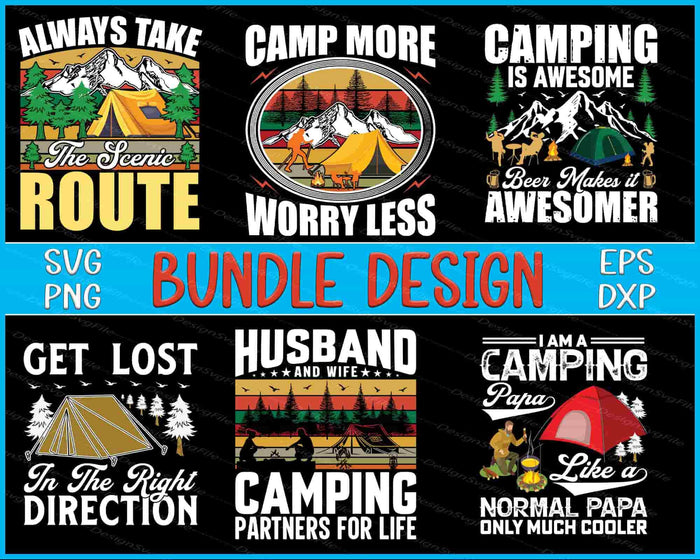 Camping Bundle SVG Papa PNG