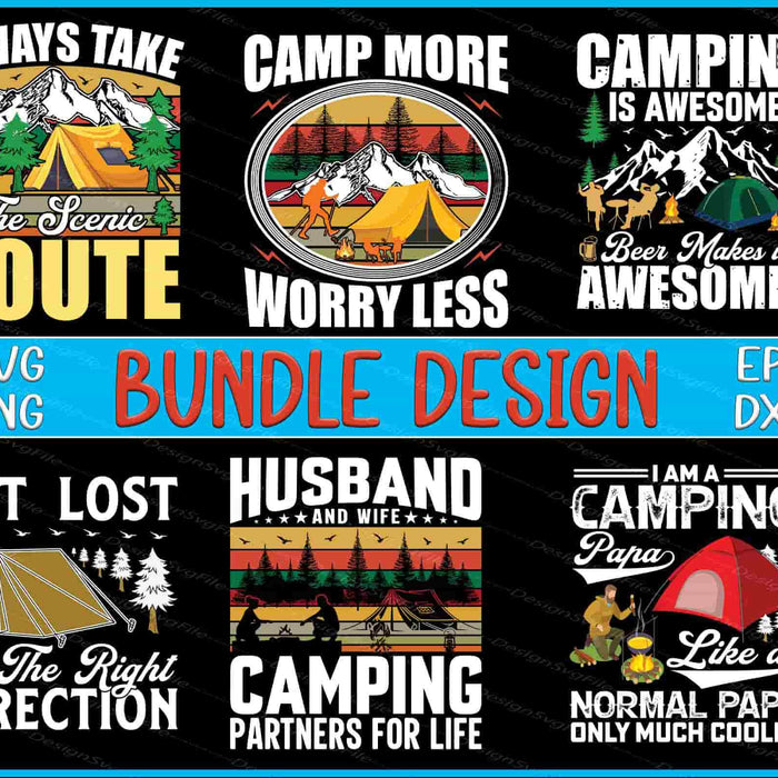 Camping Bundle SVG Papa PNG