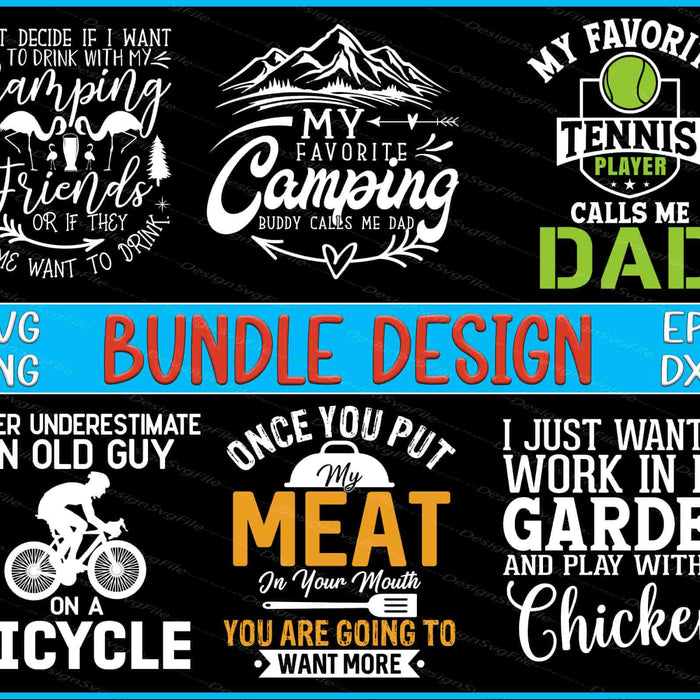 Collection of humorous and motivational quotes with graphics on a black background, featuring text and icons.