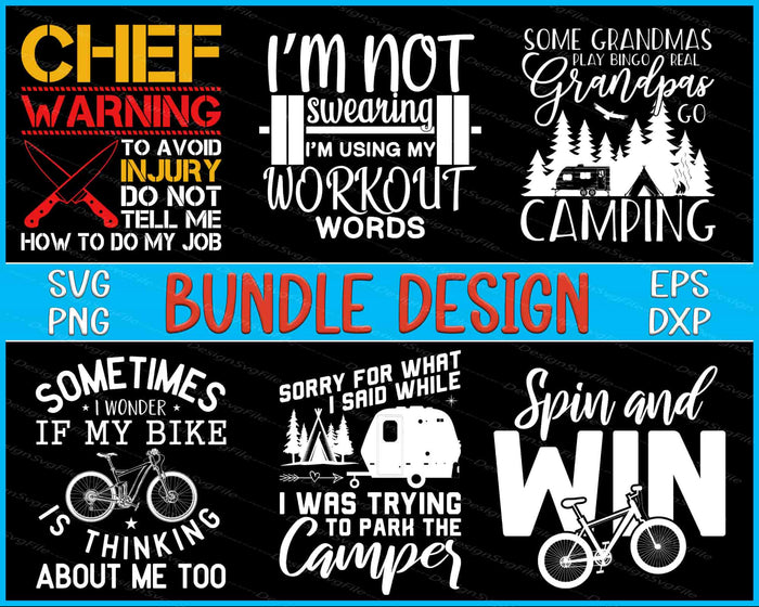 Collection of humorous and motivational quotes with icons on a black background, featuring text and graphics.