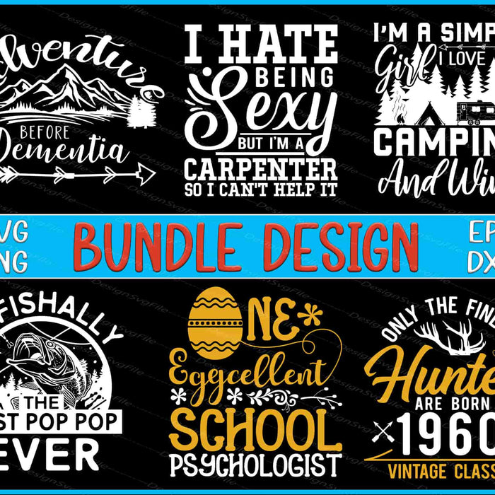 Collection of humorous and motivational quotes with corresponding file formats on a black background.