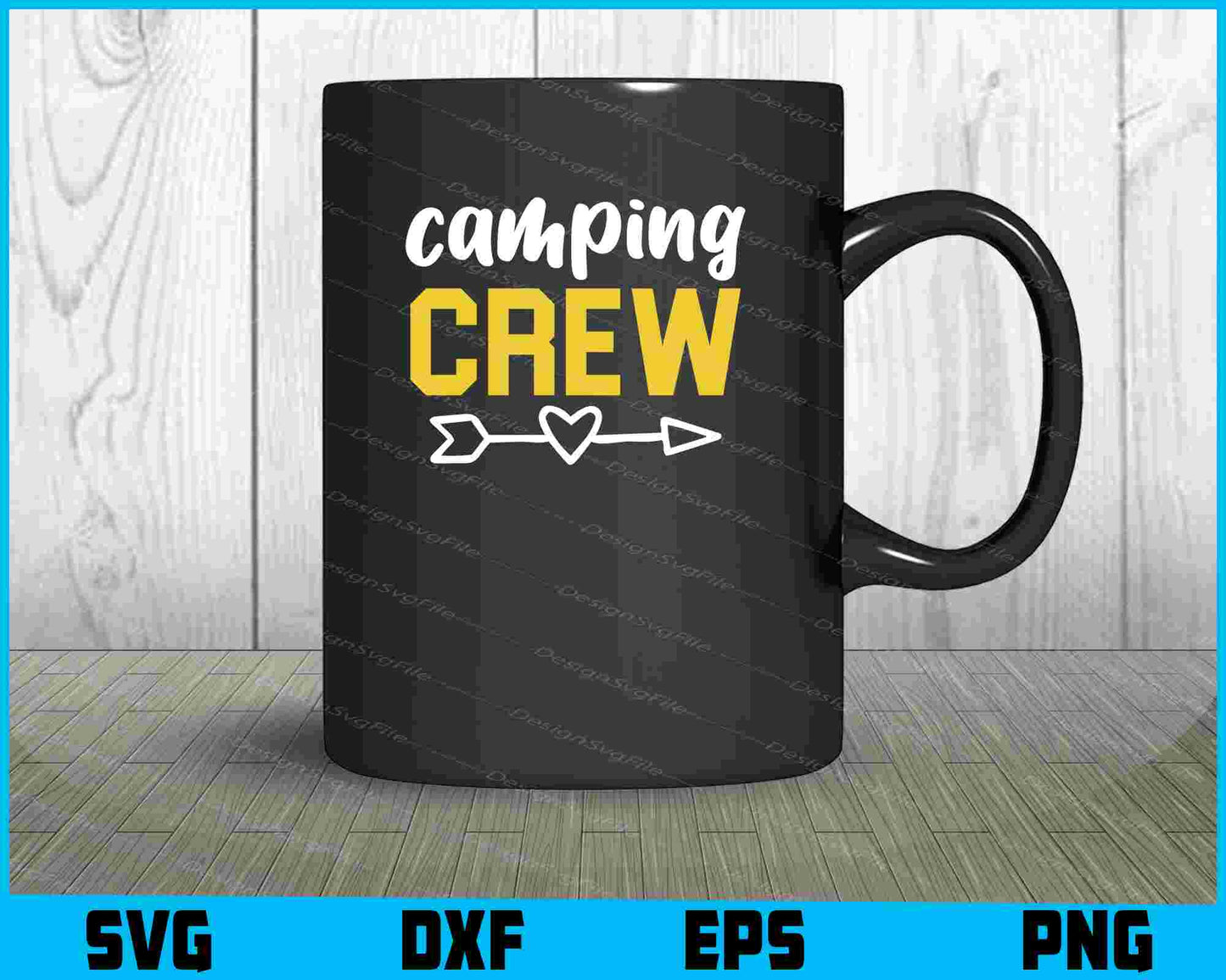 Camping Crew SVG PNG Digital Printable File  - Premium Cutting Files in SVG, PNG & EPS Formats - Premium SVG Cutting Files for Crafts