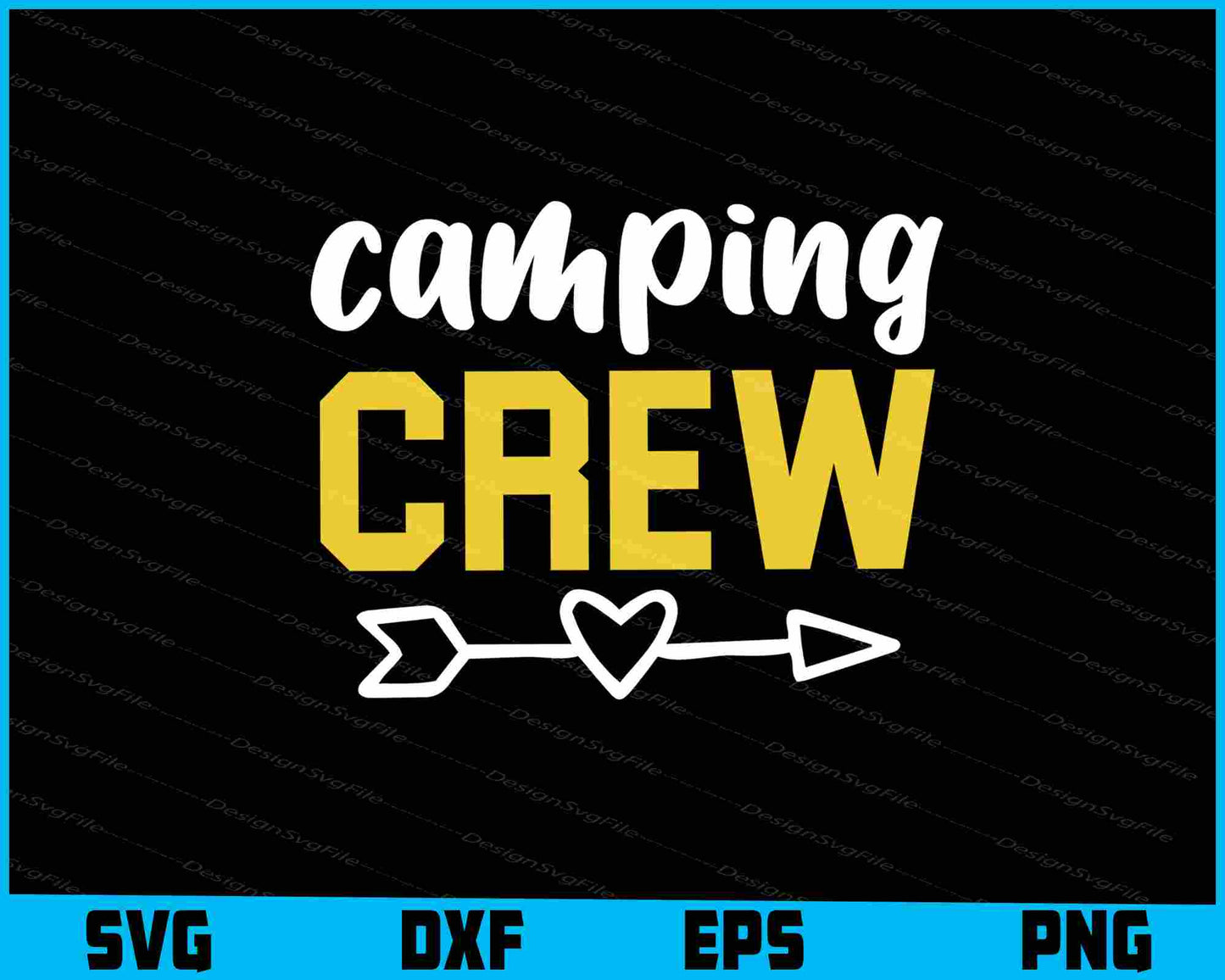 Camping Crew SVG PNG Digital Printable File  - Premium Cutting Files in SVG, PNG & EPS Formats - Premium SVG Cutting Files for Crafts