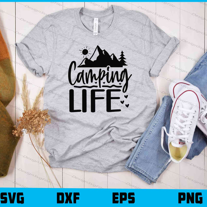 Camping Life Svg Cutting Printable File  - Premium Cutting Files in SVG, PNG & EPS Formats - Premium SVG Cutting Files for Crafts