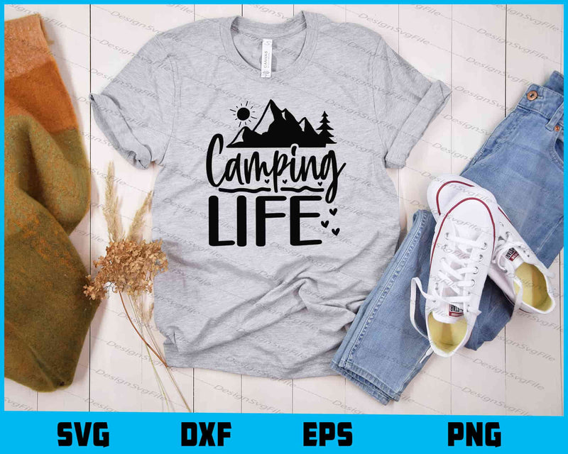 Camping Life Svg Cutting Printable File  - Premium Cutting Files in SVG, PNG & EPS Formats - Premium SVG Cutting Files for Crafts