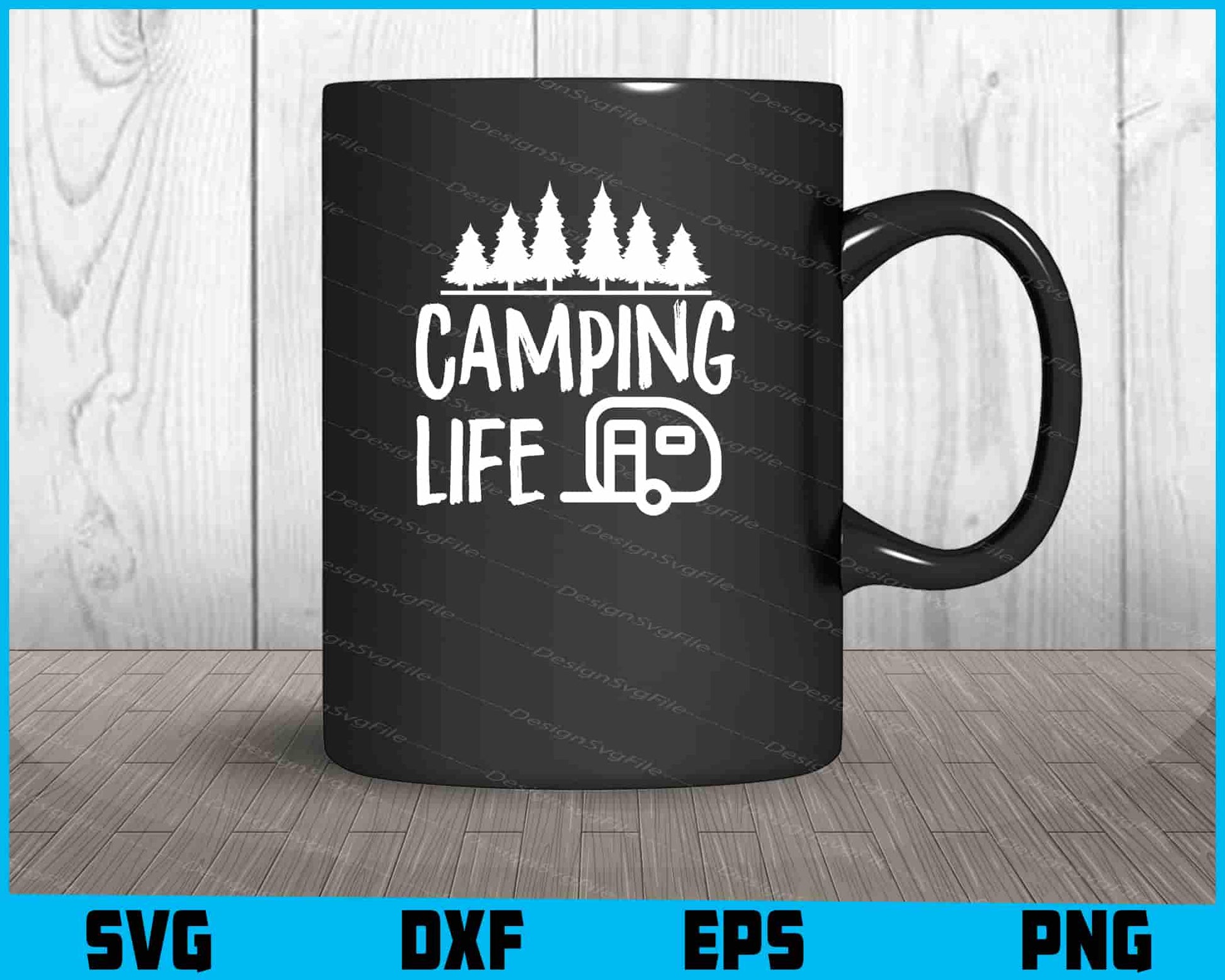 Camping Life Svg Png Dxf Digital Cutting File  - Premium Cutting Files in SVG, PNG & EPS Formats - Premium SVG Cutting Files for Crafts