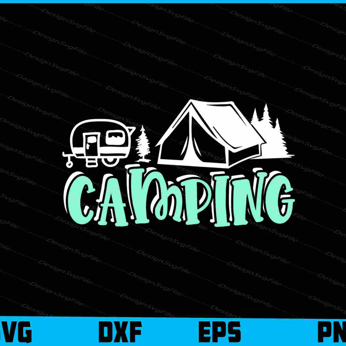 Camping Vintage SVG PNG Sublimation Files  - Premium Cutting Files in SVG, PNG & EPS Formats - Premium SVG Cutting Files for Crafts