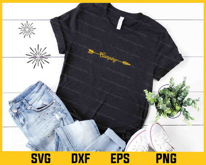Camping With Arrow Svg Cutting Printable File  - Premium Cutting Files in SVG, PNG & EPS Formats - Premium SVG Cutting Files for Crafts
