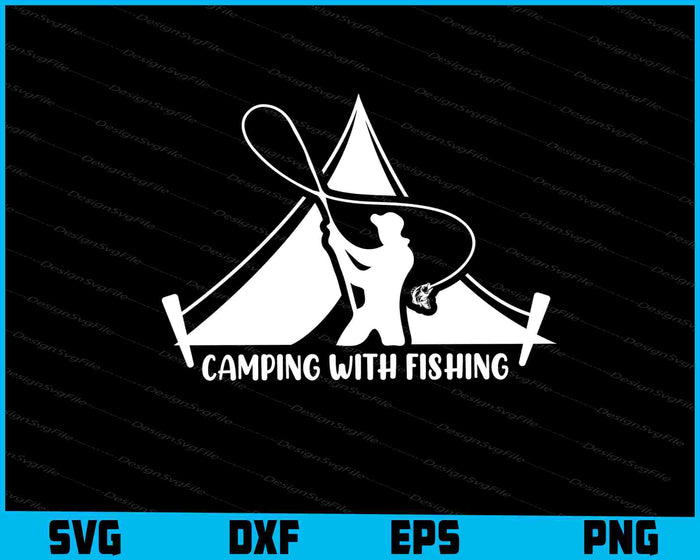 Happy Camping Bundle SVG Fishing PNG