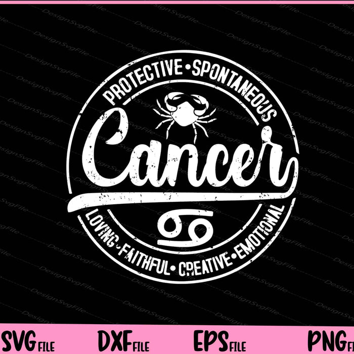 Cancer Protective Spontaneous Loving Emotional Svg Cutting Printable Files  - Premium Cutting Files in SVG, PNG & EPS Formats - Premium SVG Cutting Files for Crafts