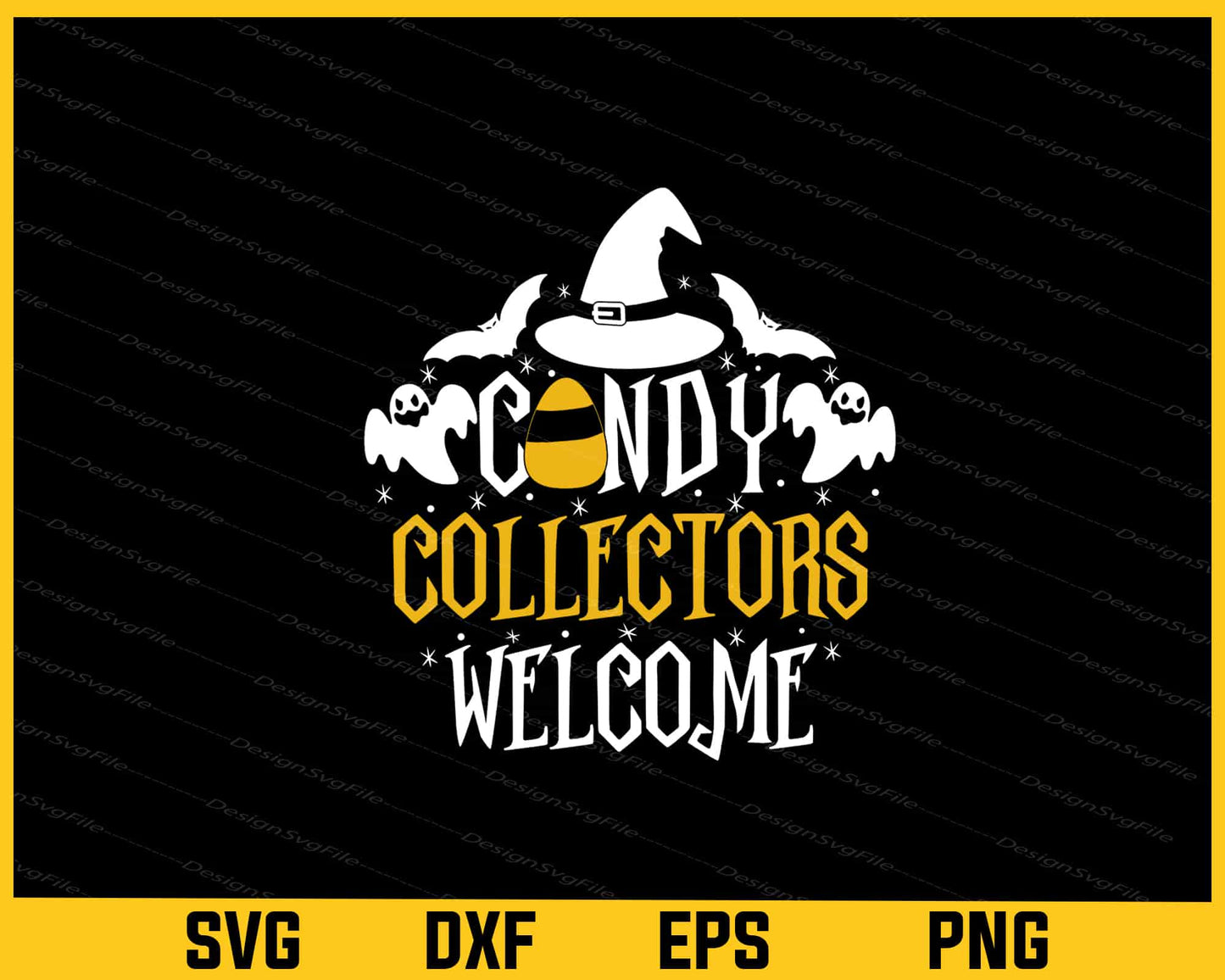 Candy Collectors Welcome Halloween Svg Cutting Printable File  - Premium Cutting Files in SVG, PNG & EPS Formats - Premium SVG Cutting Files for Crafts