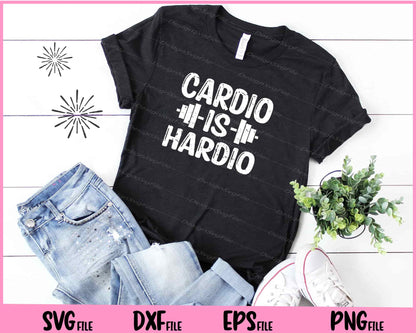 Cardio Is Hairdo funny Svg Cutting Printable Files  - Premium Cutting Files in SVG, PNG & EPS Formats - Premium SVG Cutting Files for Crafts