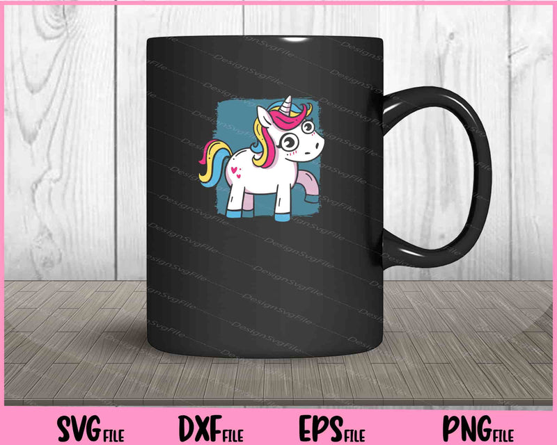 Cartoon Unicorn Creature mug