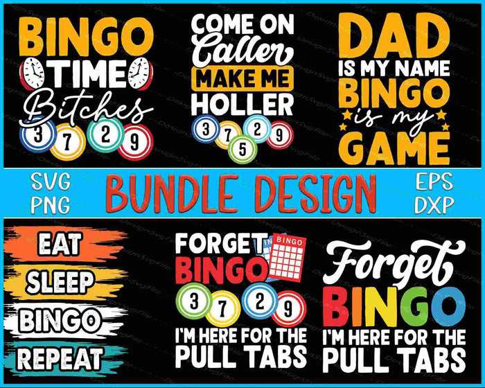 Casino Bundle SVG Bingo Dad PNG