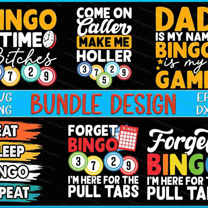 Casino Bundle SVG Bingo Dad PNG