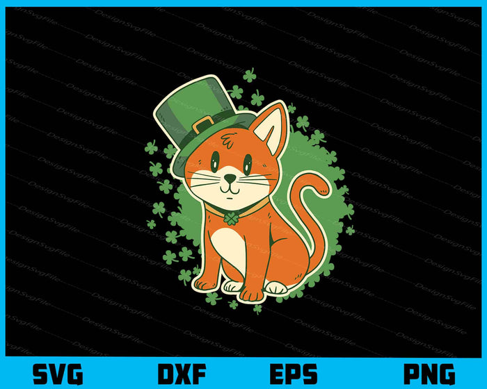 Cat Animal Irish Funny Svg Cutting Printable File  - Premium Cutting Files in SVG, PNG & EPS Formats - Premium SVG Cutting Files for Crafts