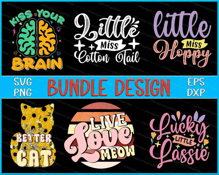 Cat Bundle SVG, Little Miss Hoppy PNG