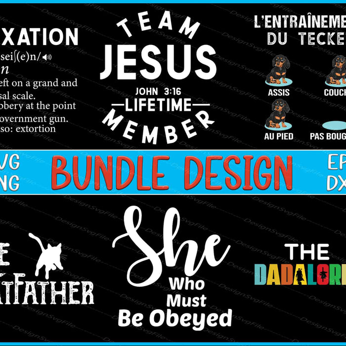 CatFather SVG, Éducation PNG Bundle Jesus