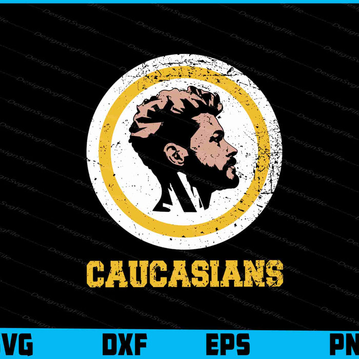 Caucasian SVG, Caucasians Pride Vintage PNG