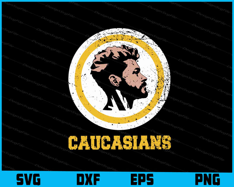 Caucasian SVG, Caucasians Pride Vintage PNG
