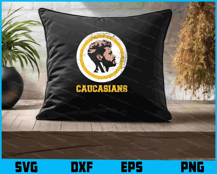 Caucasian SVG, Caucasians Pride Vintage PNG