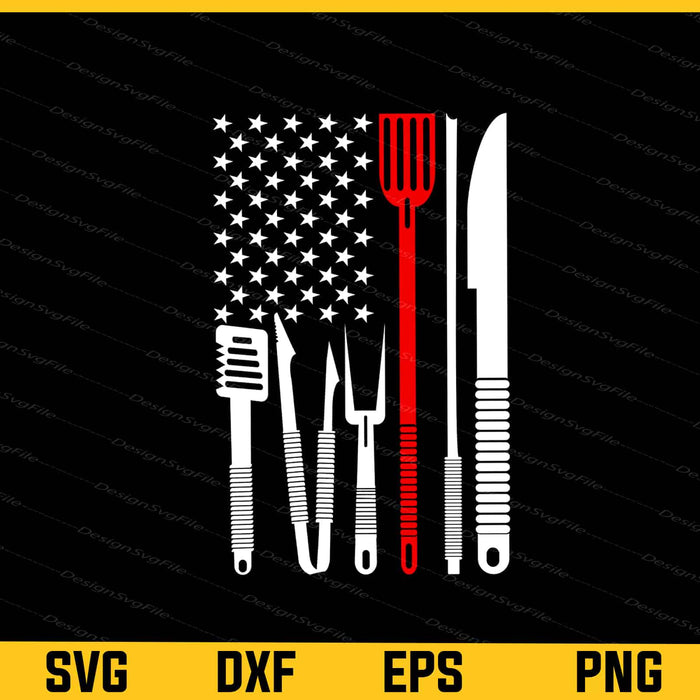 Chef Independence Day American Flag Svg Cutting Printable File  - Premium Cutting Files in SVG, PNG & EPS Formats - Premium SVG Cutting Files for Crafts